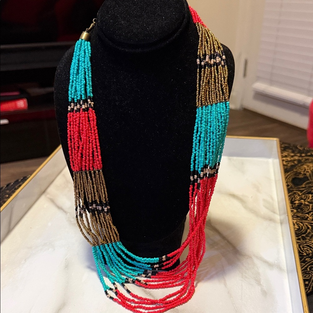 Multicolor Beaded Necklace VINTAGE